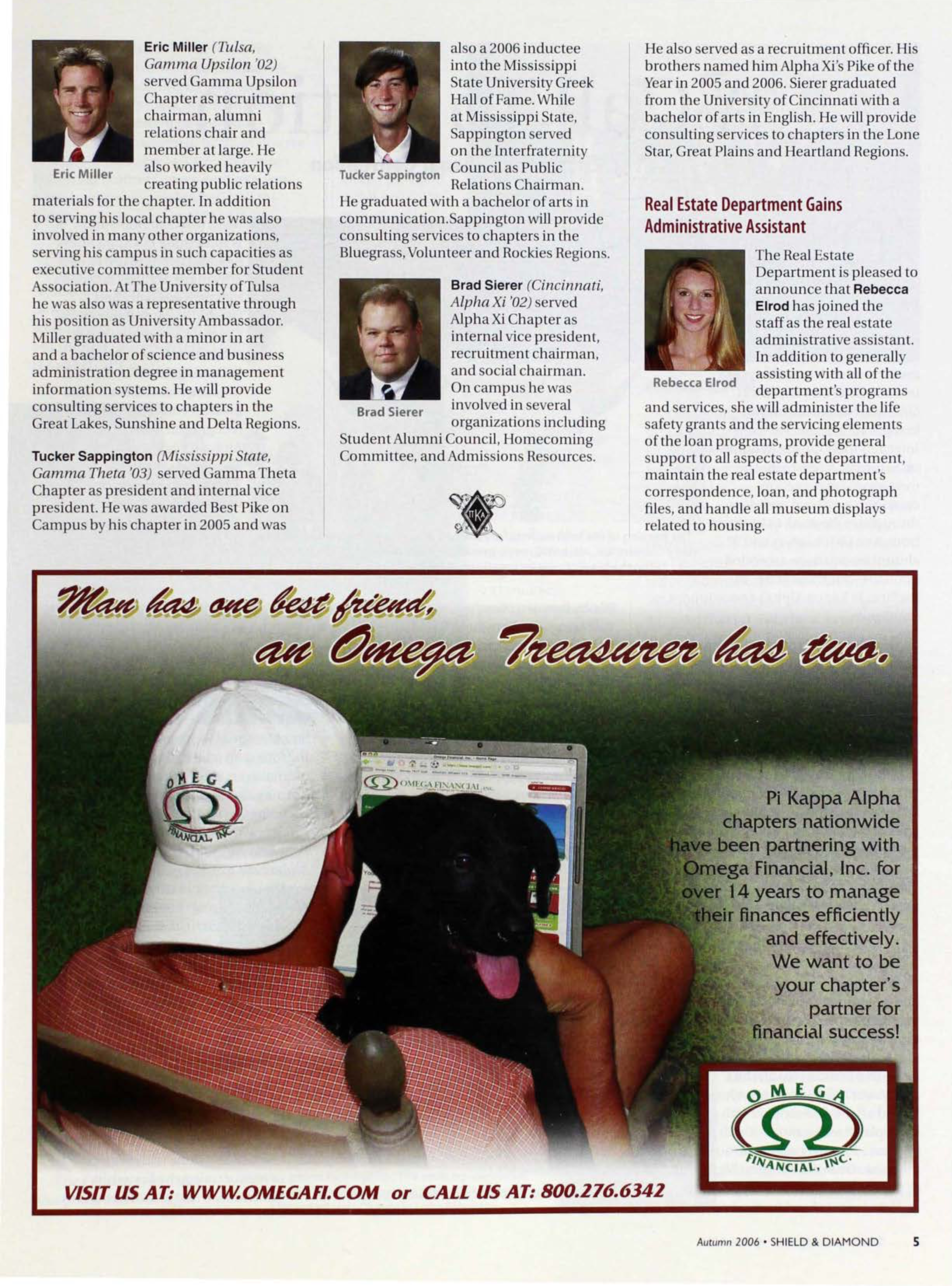 Omega Financial, Inc. Advertisement, Autumn 2006